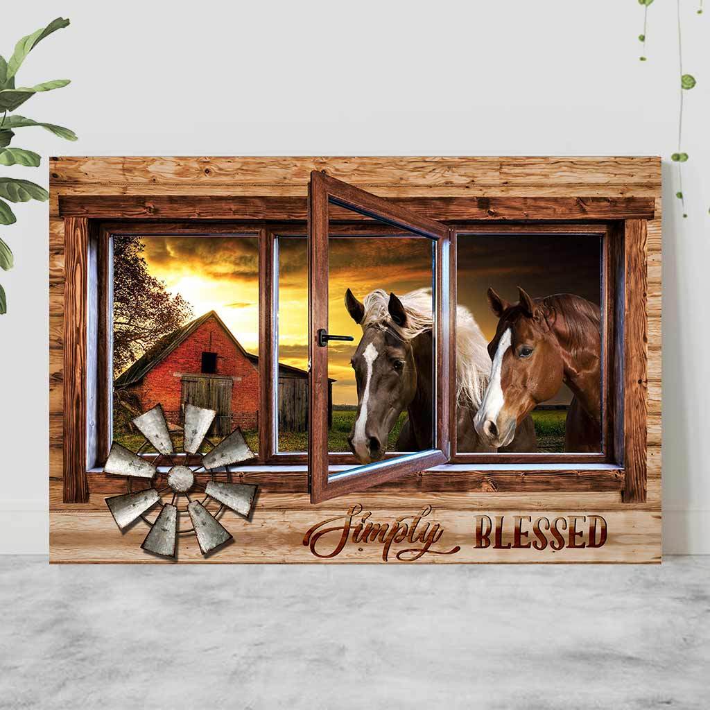 Simply Blessed - Horse Poster