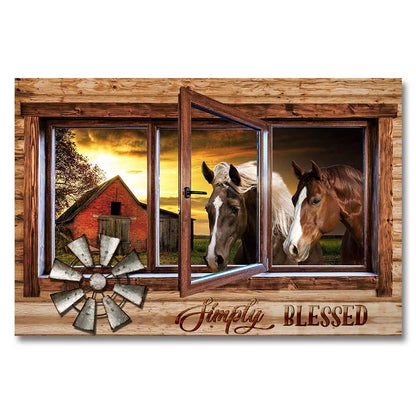 Simply Blessed - Horse Poster