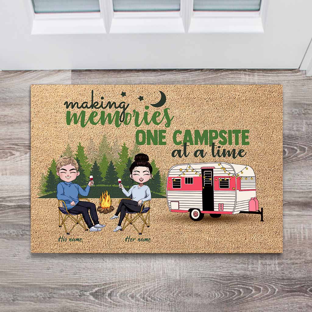 Making Memories One Campsite At A Time - Personalized Camping Doormat