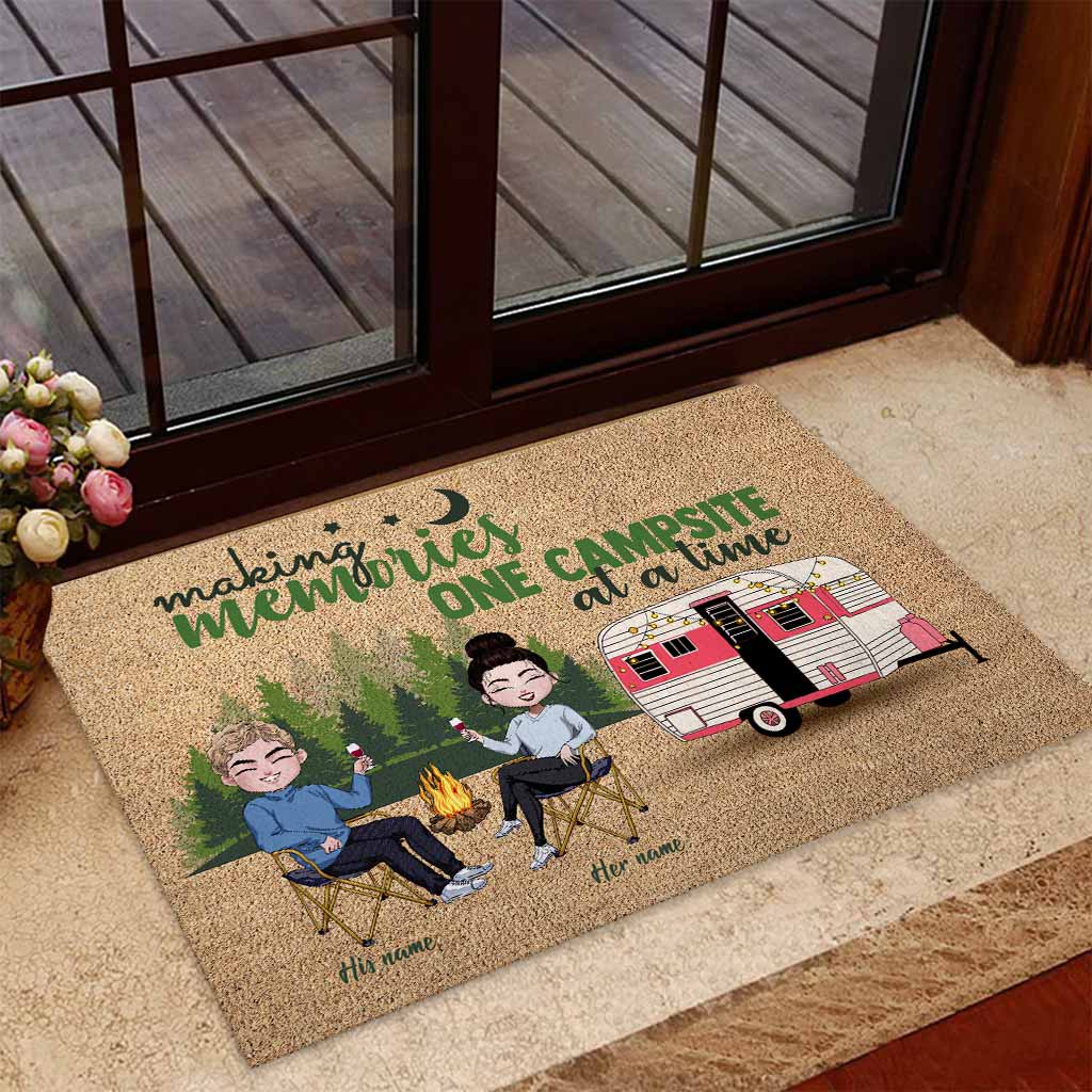 Making Memories One Campsite At A Time - Personalized Camping Doormat