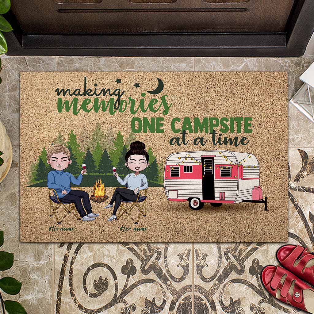 Making Memories One Campsite At A Time - Personalized Camping Doormat