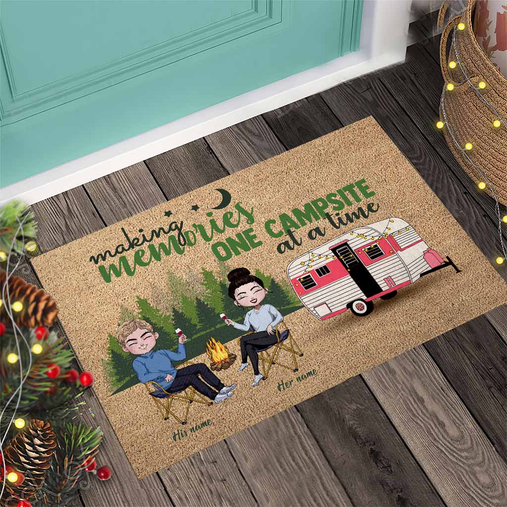 Making Memories One Campsite At A Time - Personalized Camping Doormat