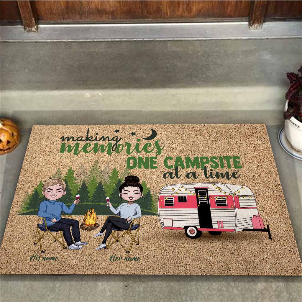 Making Memories One Campsite At A Time - Personalized Camping Doormat