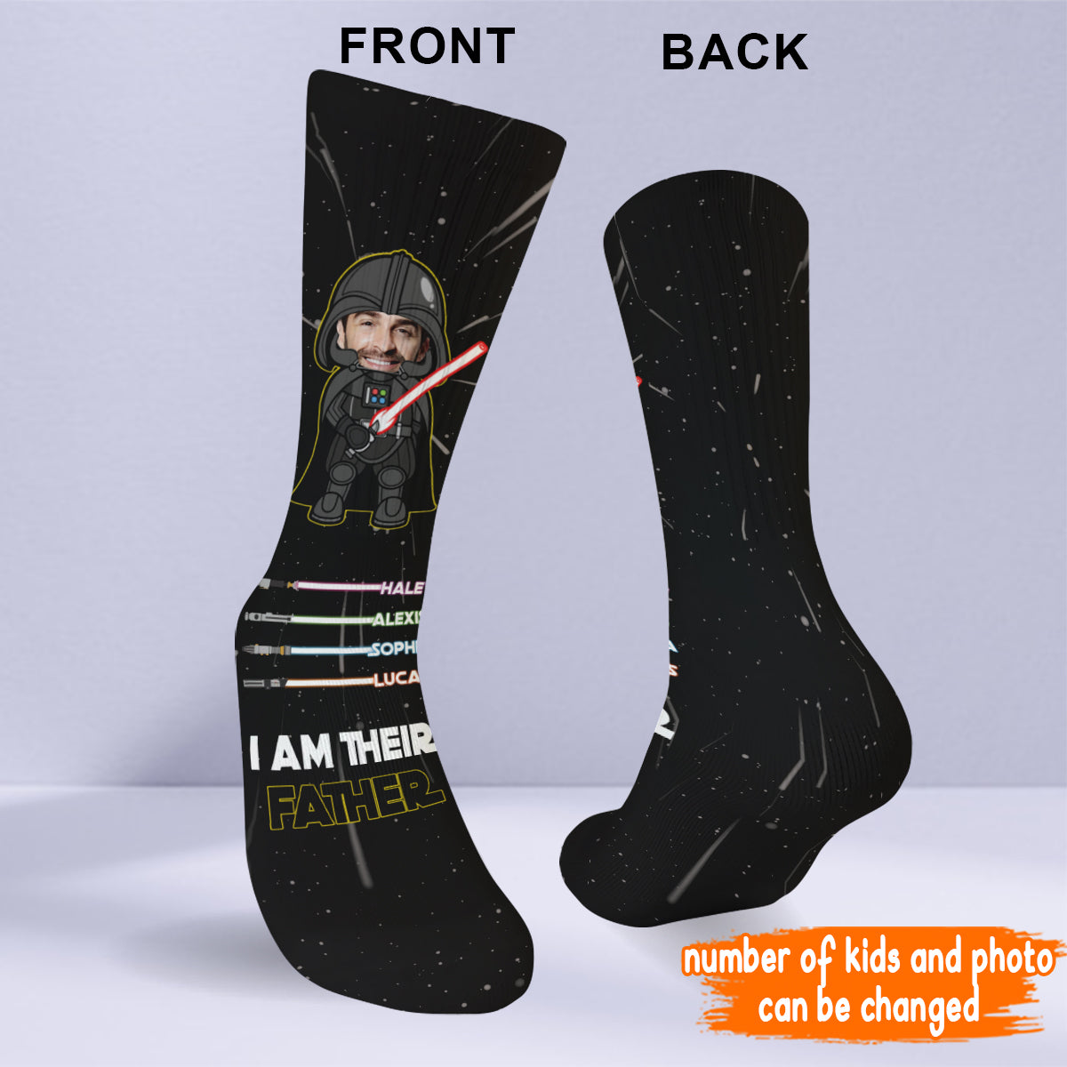 I Am Their Father - Personalized Father's Day Father Socks