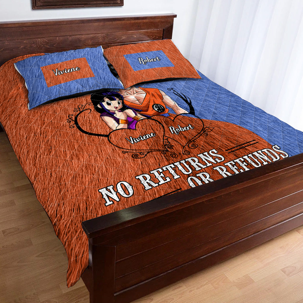 I'm Yours No Returns Or Refunds - Personalized Seven Balls Quilt Set