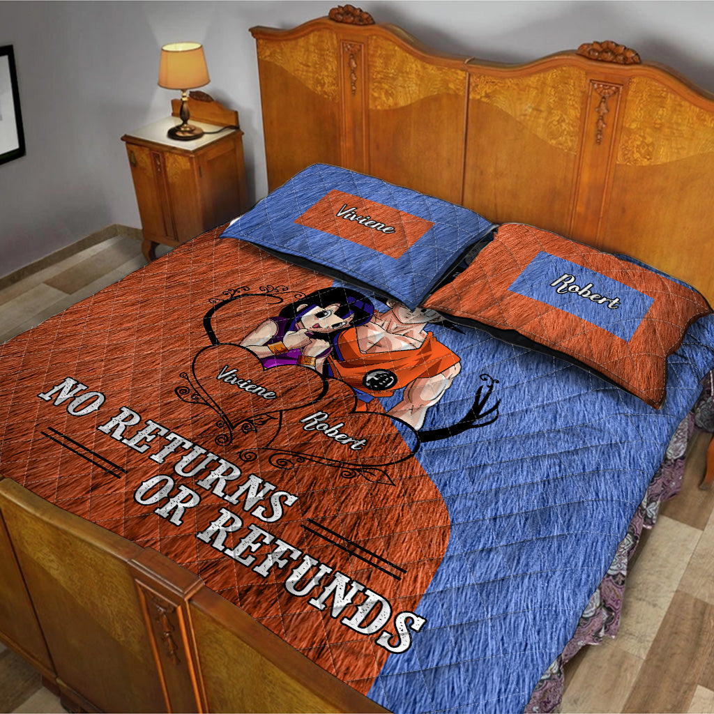 I'm Yours No Returns Or Refunds - Personalized Seven Balls Quilt Set