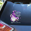 May Love Be What You Remember Most Purple Gnome - Alzheimer Awareness Decal Full
