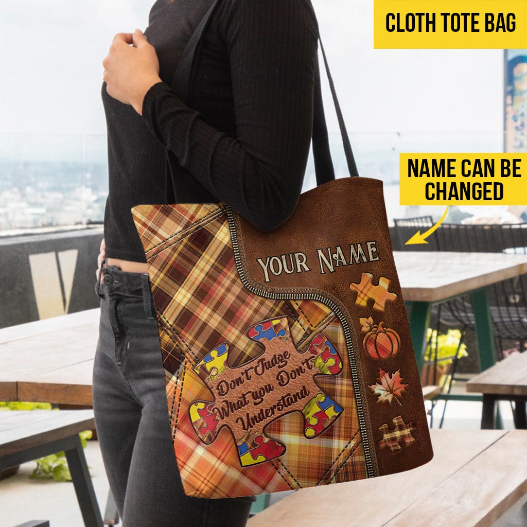 It's The Most Wonderful Time Of The Year - Autism Awareness Personalized Tote Bag