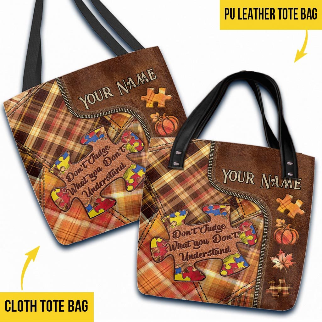 It's The Most Wonderful Time Of The Year - Autism Awareness Personalized Tote Bag