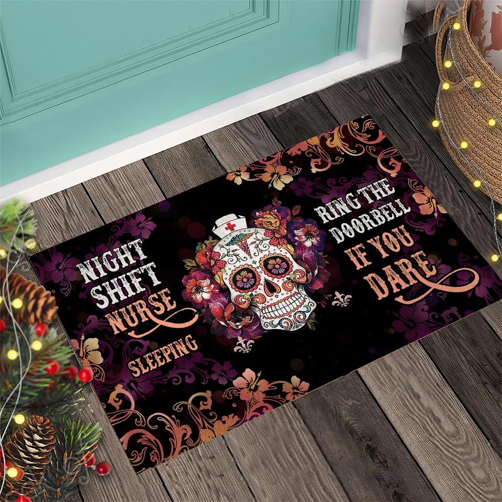 Night Shift Nurse Sleeping - Nurse Doormat