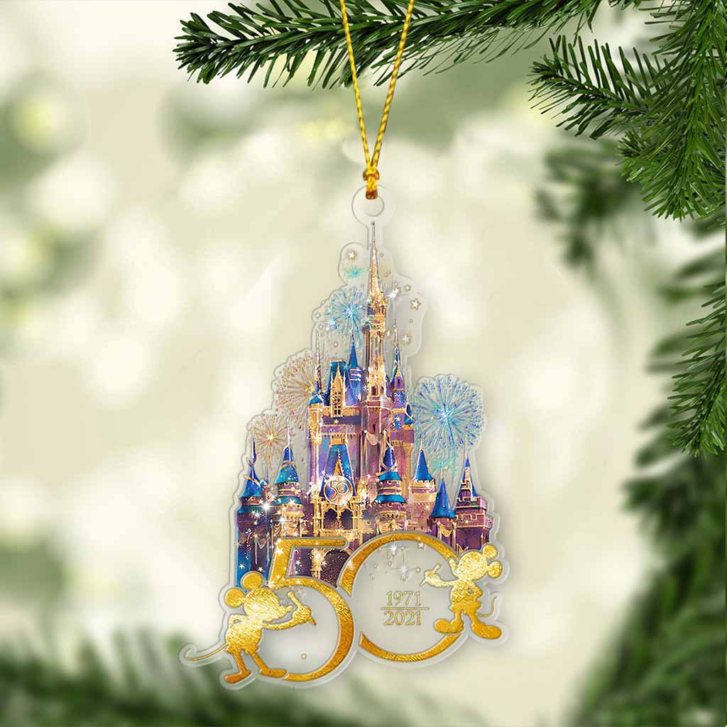 50 Years Of Magic - Mouse Transparent Ornament