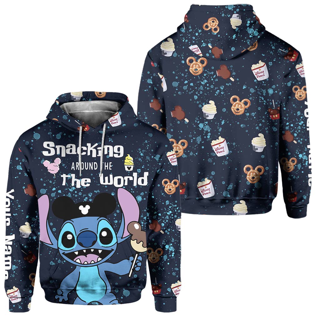 Snacking Around The World - Personalized Ohana Hoodie and Sweatpants