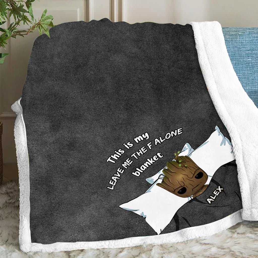 This Is My Leave Me Alone Blanket - Personalized Blanket