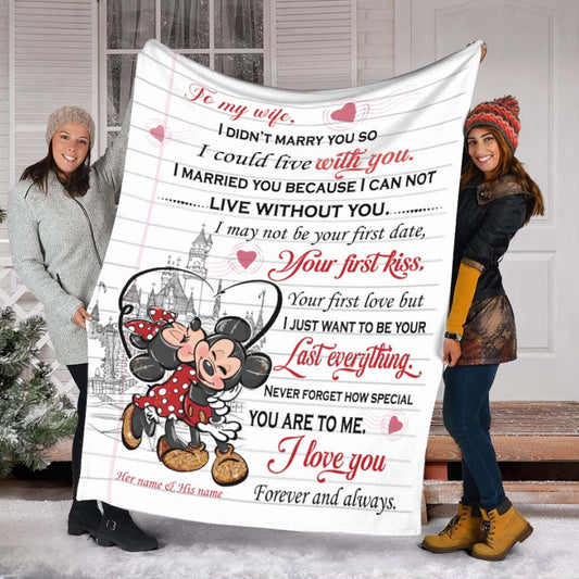 Magic Couple - Personalized Mouse Blanket