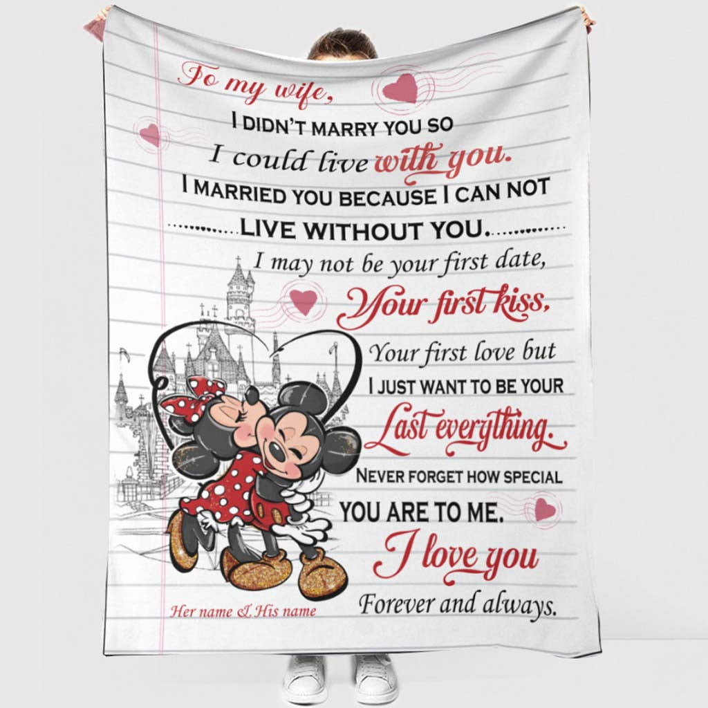 Magic Couple - Personalized Mouse Blanket