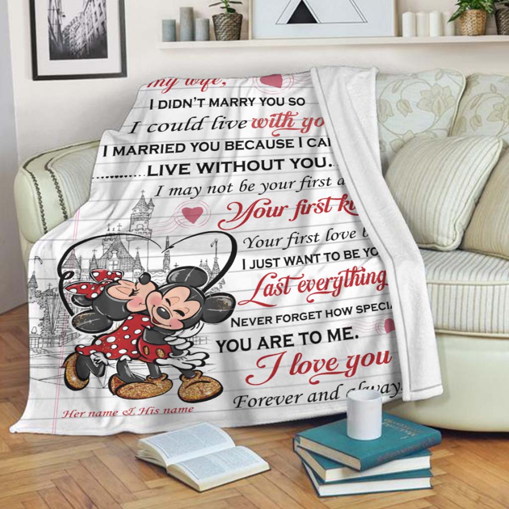 Magic Couple - Personalized Mouse Blanket