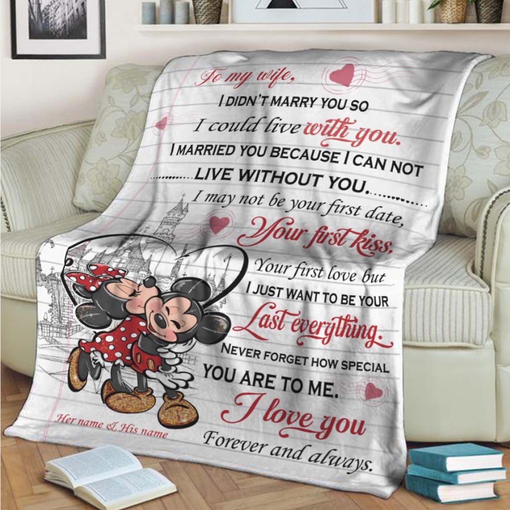 Magic Couple - Personalized Mouse Blanket