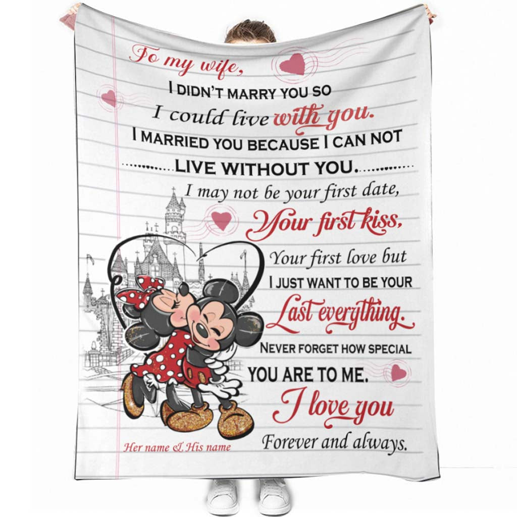 Magic Couple - Personalized Mouse Blanket