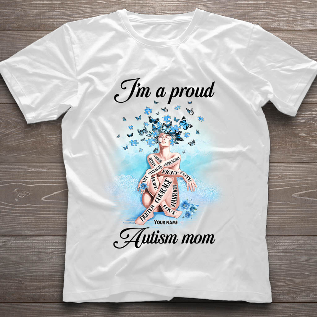 Autism Mom - Personalized Autism Awareness T-shirt and Hoodie