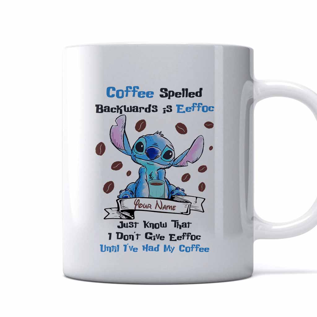 Coffee Spelled Backwards IS Eeffoc - Personalized Mug