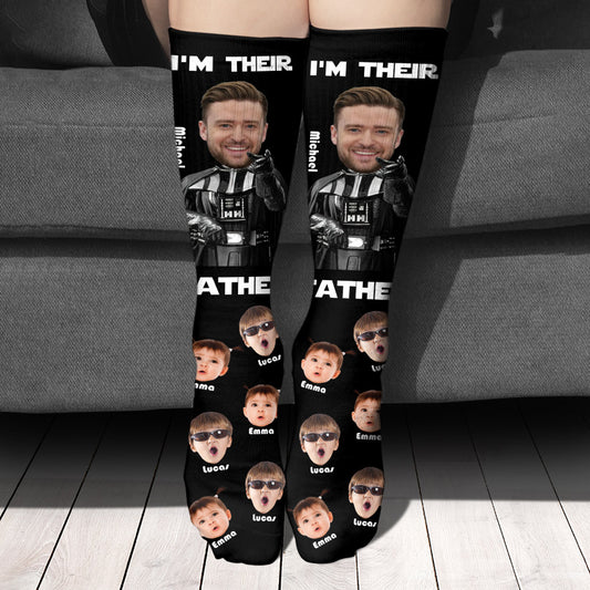 I'm Their Father - Personalized Father Socks