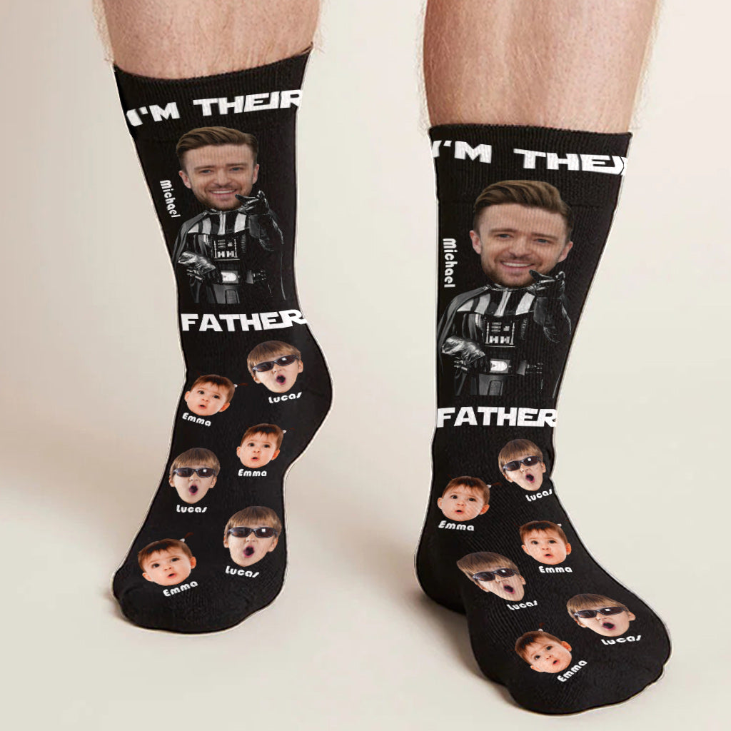 I'm Their Father - Personalized Father Socks