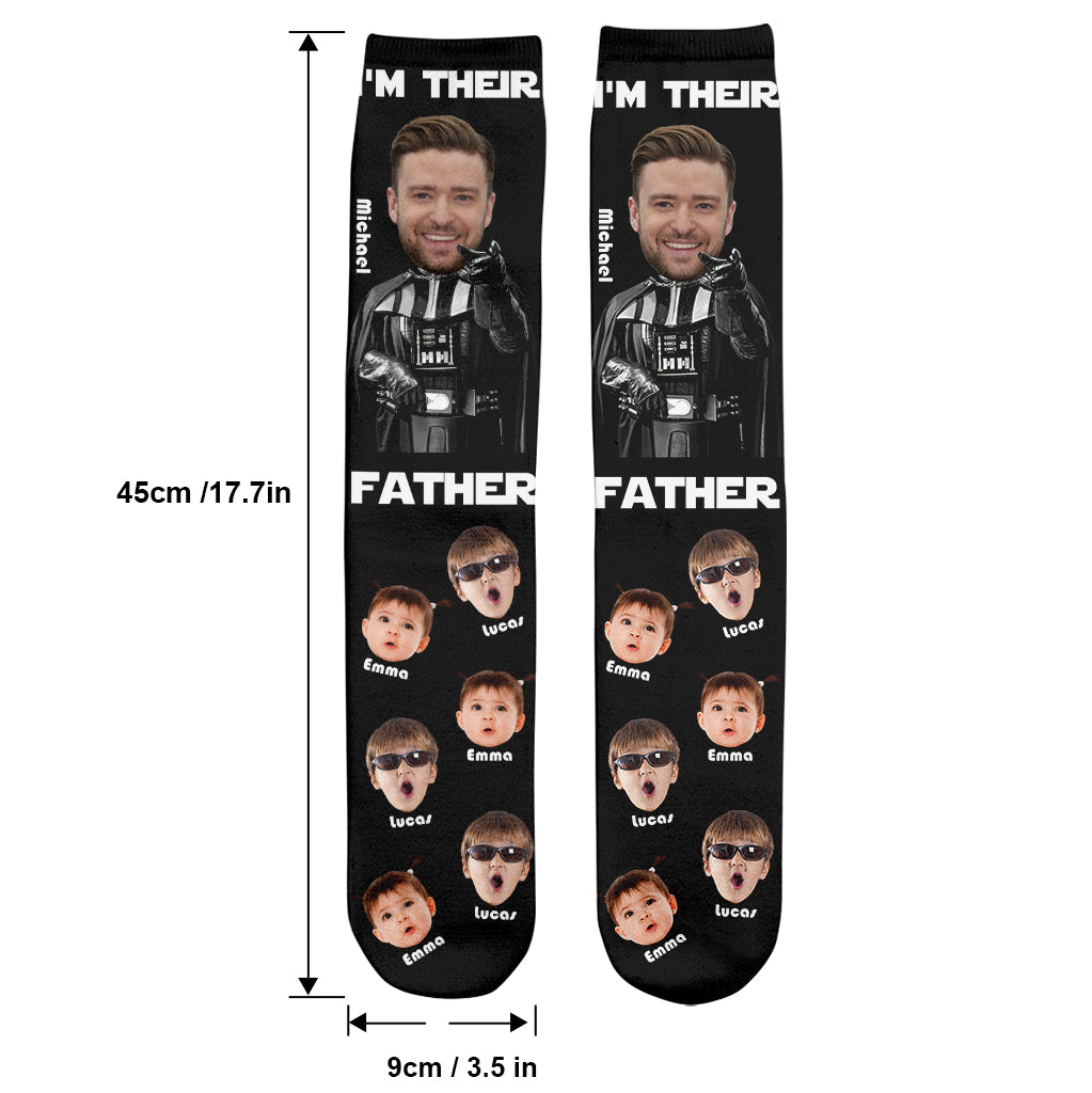 I'm Their Father - Personalized Father Socks