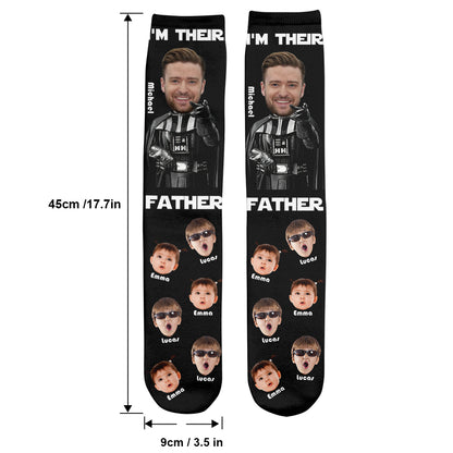 I'm Their Father - Personalized Father Socks