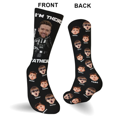 I'm Their Father - Personalized Father Socks