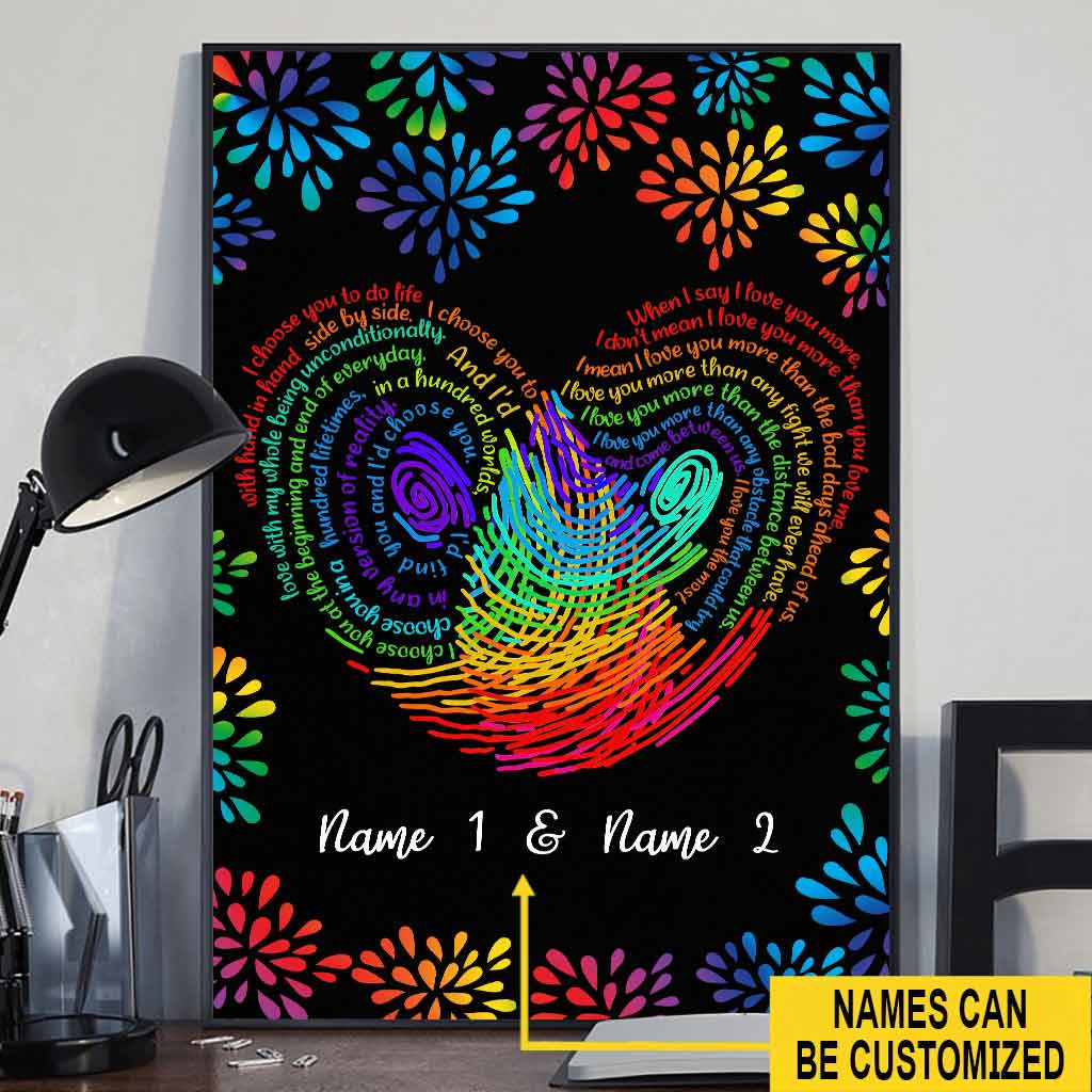 I Choose You - LGBT Support Personalized Poster