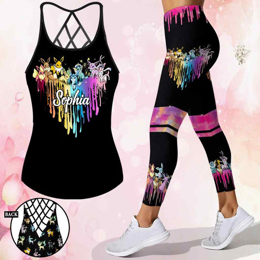 Colorful Animal - Personalized Monster Trainer Cross Tank Top and Leggings