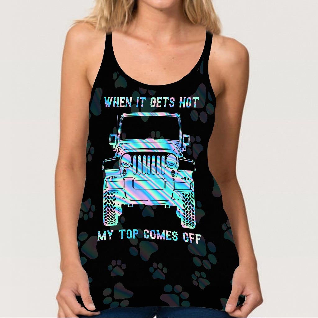 When It Gets Hot  - Car Cross Tank Top