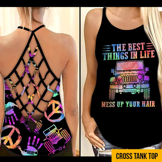 The Best Things In Life  - Car Cross Tank Top