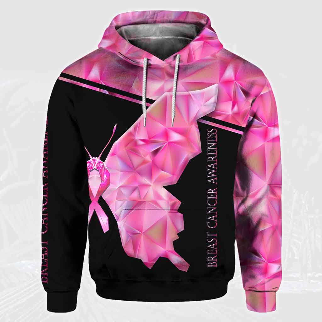 I Wear Pink For My Mother - Breast Cancer Awareness Personalized All Over T-shirt and Hoodie