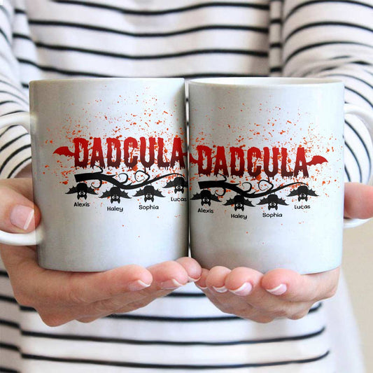 Dadcula - Personalized Halloween Father Mug