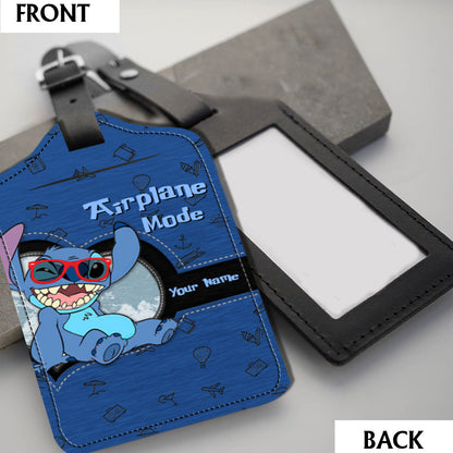 Airplane Mode - Personalized Ohana Leather Luggage Tag