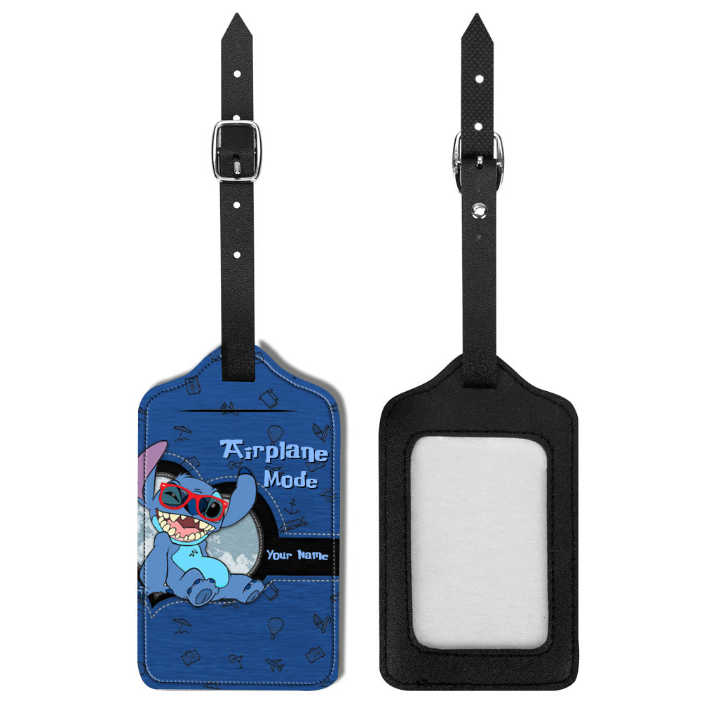 Airplane Mode - Personalized Ohana Leather Luggage Tag