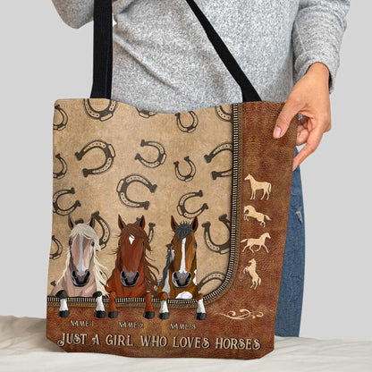 Love Horses - Personalized Tote Bag