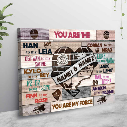 You Are My Force - Personalized Couple Poster