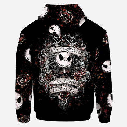 Into The Darkness I Go - Personalized Nightmare Hoodie And Leggings