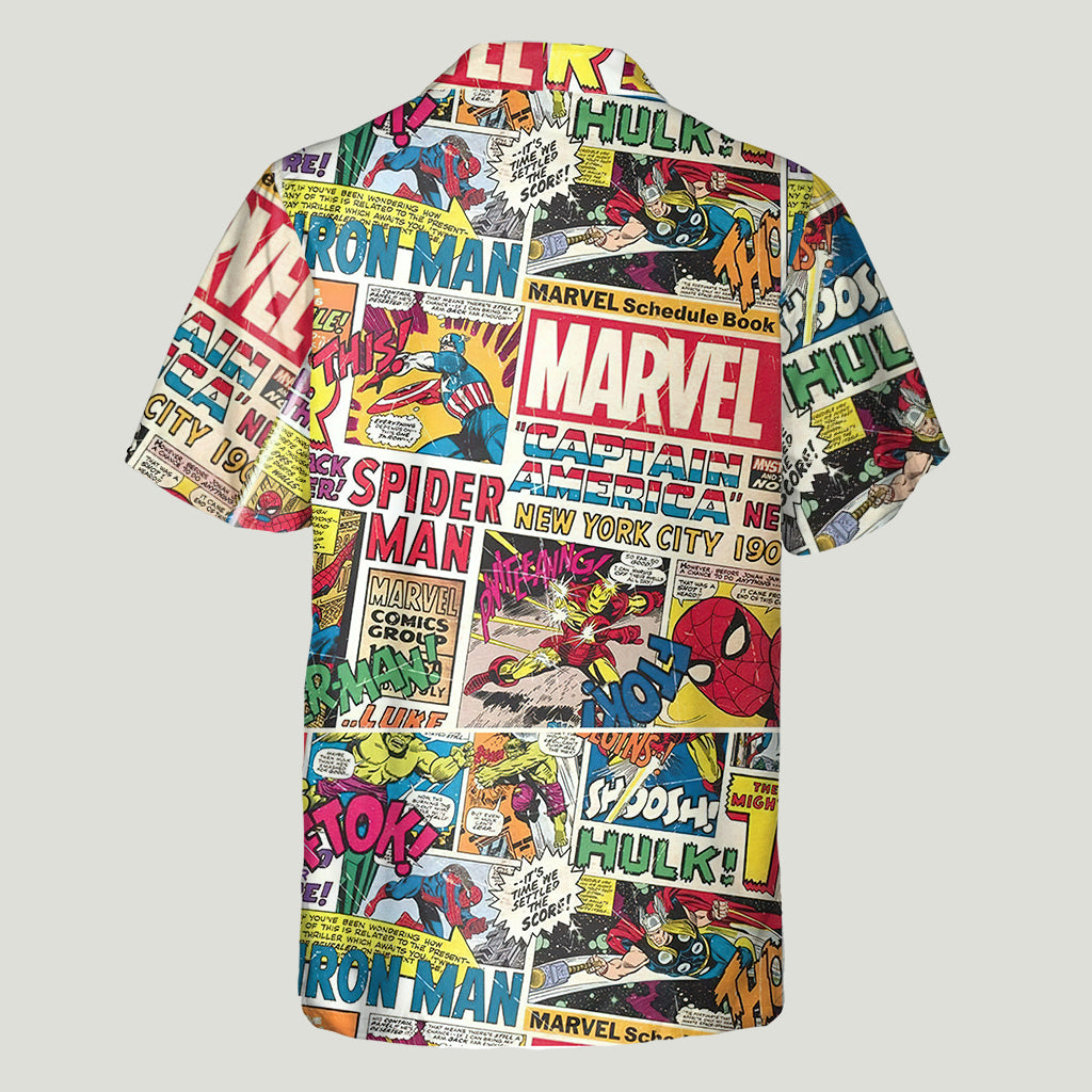 My Favorite Hero - Personalized Marvelous Universe Hawaiian Shirt