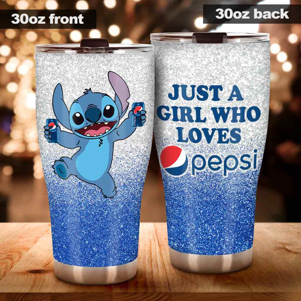 Just A Girl Who Loves Blue Soft Drink Tumbler