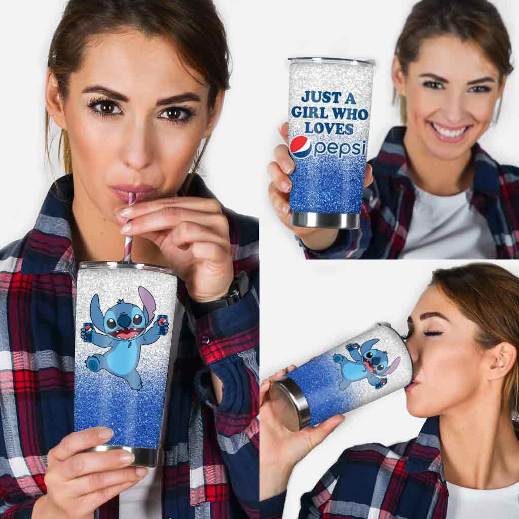 Just A Girl Who Loves Blue Soft Drink Tumbler