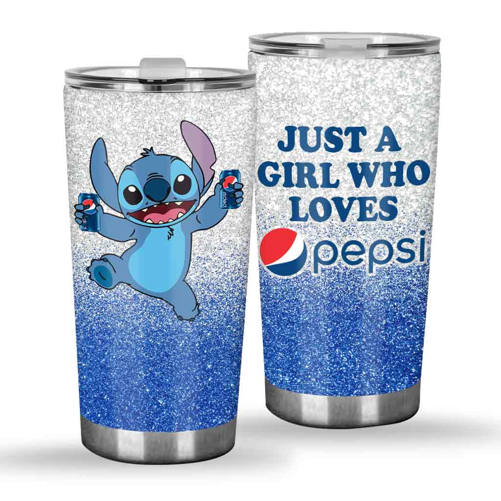 Just A Girl Who Loves Blue Soft Drink Tumbler