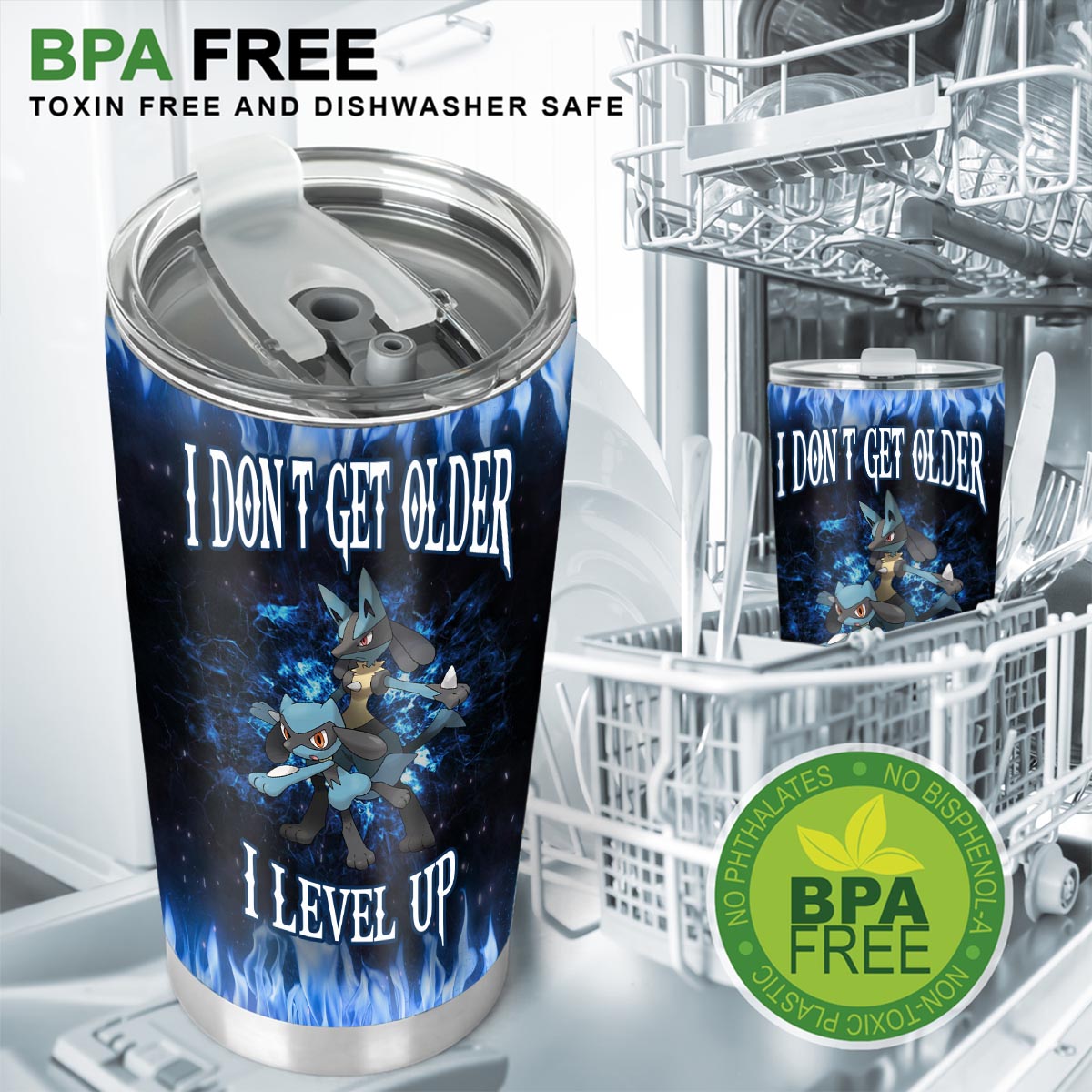 Level Up - Personalized Monster Trainer Tumbler