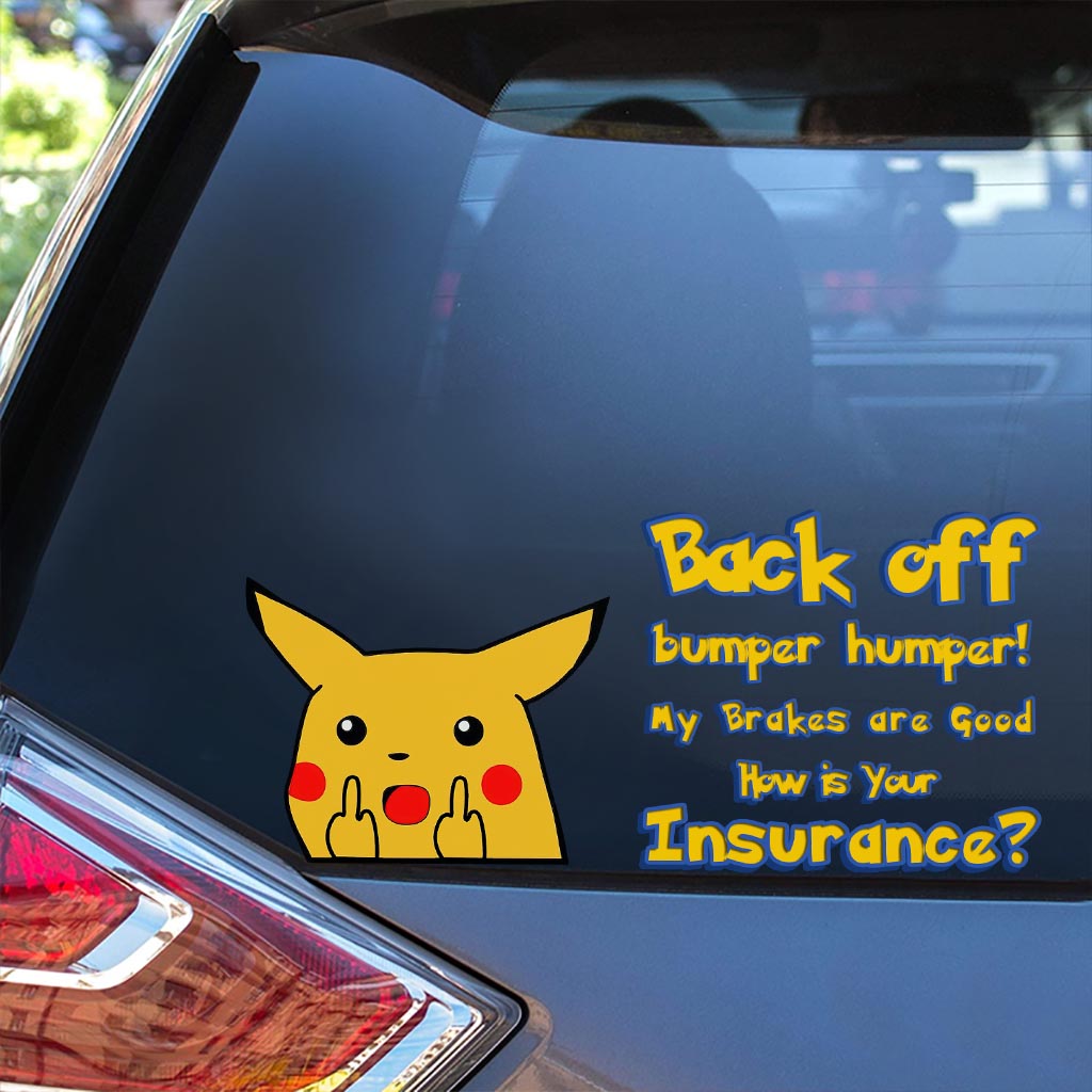 Pika Peeking Peek Peekabo - Personalized Monster Trainer Decal Full