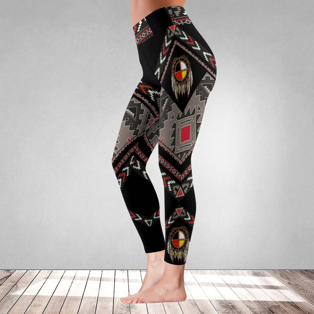 Medicine Wheel Dream Catcher - American Indian Leggings