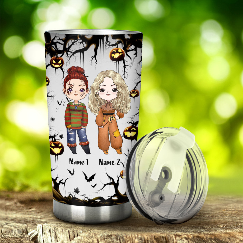 I Hope We Are Bestie Forever - Personalized Halloween Tumbler