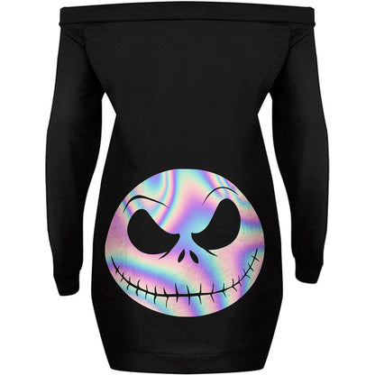 Mother Of Nightmares - Halloween Personalized Nightmare Off Shoulder Long Sleeve Dress