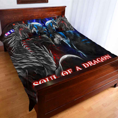 Heart Of A Wolf, Soul Of A Dragon - Bedding Set 1121